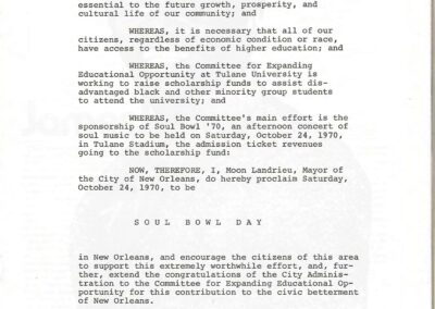 Proclamation of Soul Bowl Day