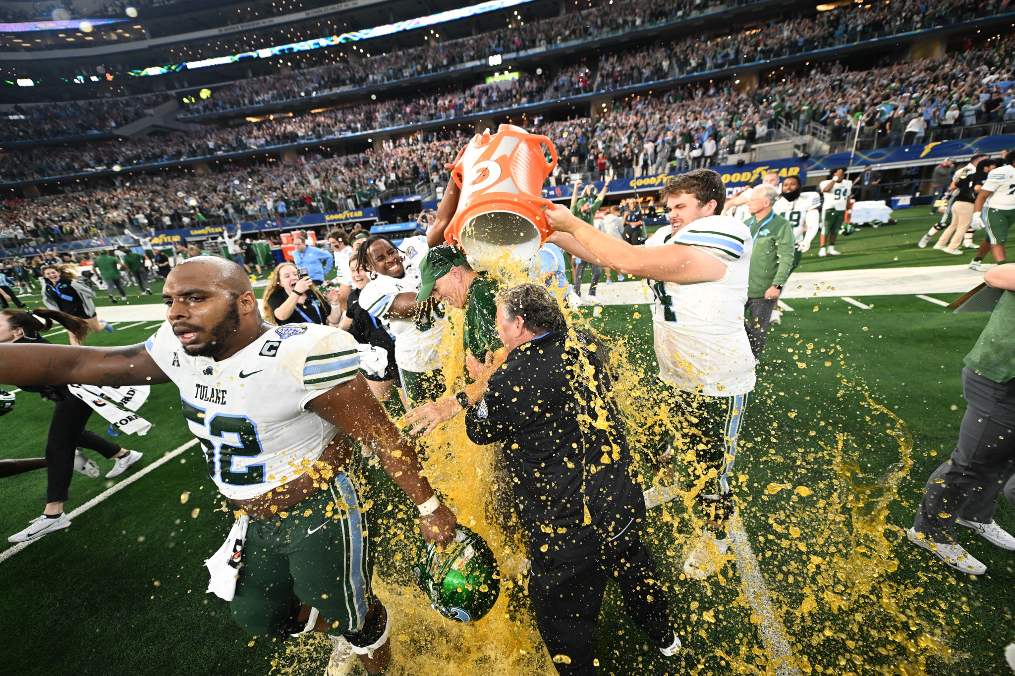 Cotton Bowl v. USC - Postgame-194 Postgame gatorade